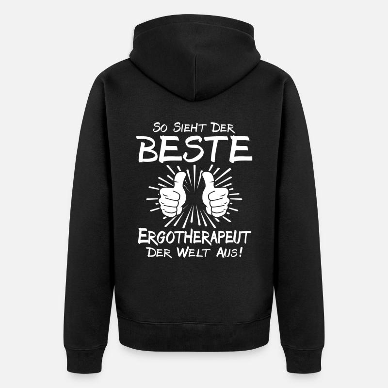 Meilleur ergothérapeute - Veste à capuche bio Premium Unisexe - noir