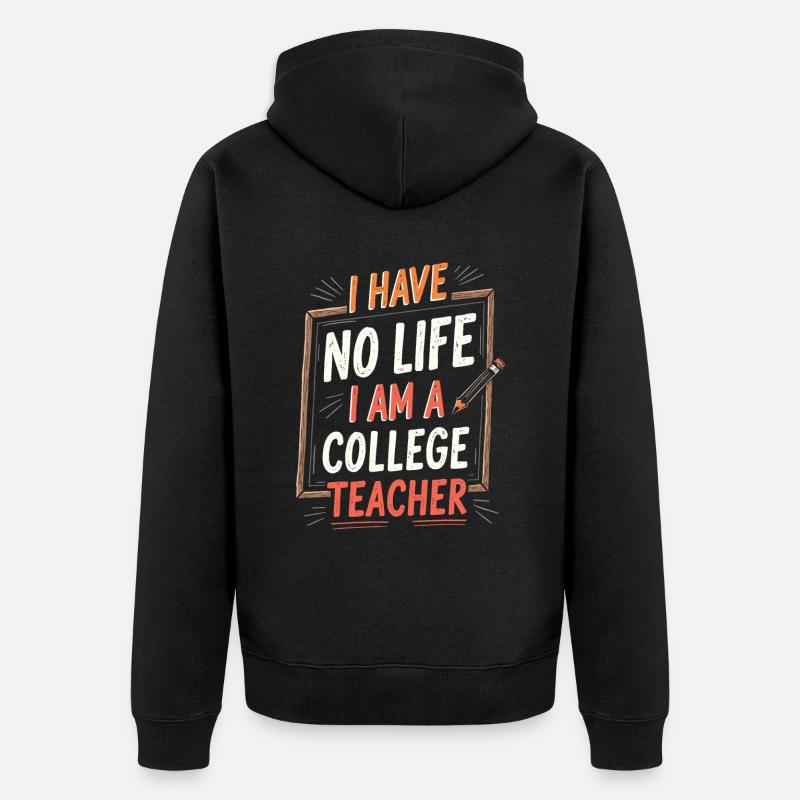 Professeur - Veste à capuche bio Premium Unisexe - noir