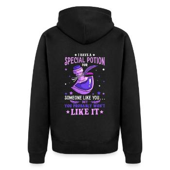Potion Fantasy Enthousiaste RPG Gamer - Veste à capuche bio Premium Unisexe - noir - Dos - Nico (187cm)