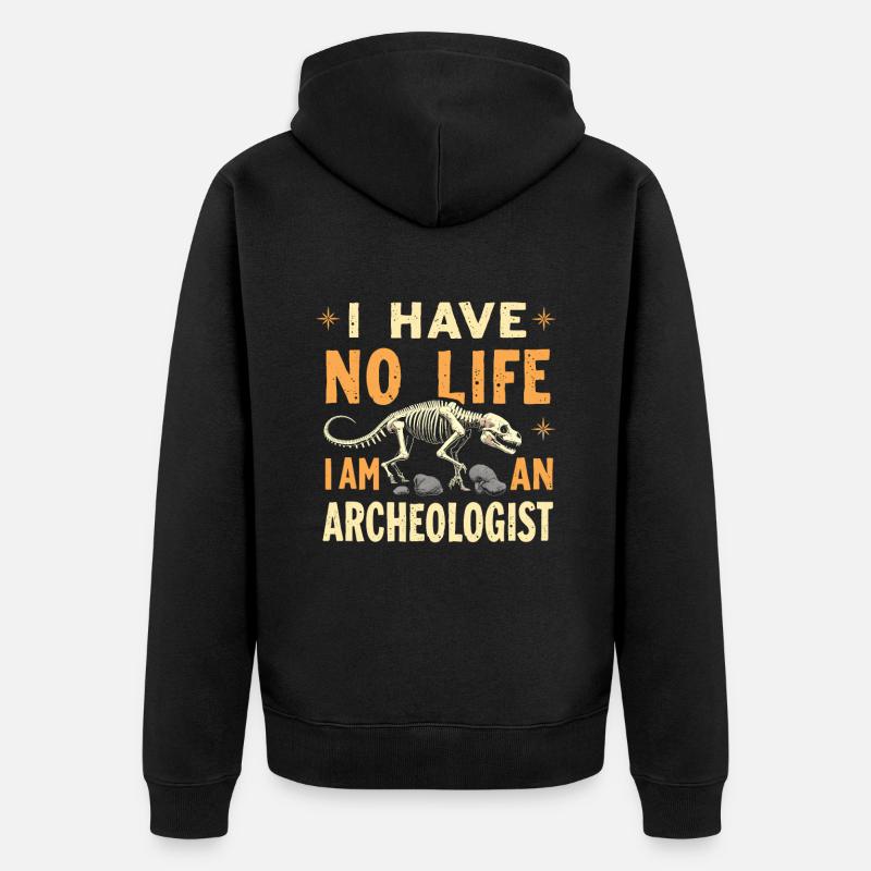 Archéologue - Veste à capuche bio Premium Unisexe - noir