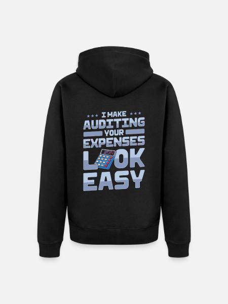 Wirtschaftsprüfer - Unisex Premium Bio Zip Hoodie - Schwarz