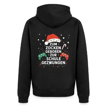 Gamer Gaming Gamer Gaming Noël - Veste à capuche bio Premium Unisexe - noir - Dos - Nico (187cm)