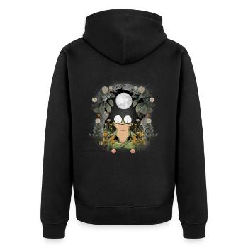 Nature Frog Frogs Toad - Unisex Premium Organic Zip Hoodie - black - Back - Nico (187cm)