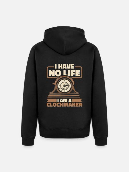 Watchmaker - Unisex Premium Organic Zip Hoodie - black
