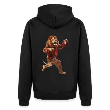 Lions Football - Veste à capuche bio Premium Unisexe - noir - Dos - Nico (187cm)