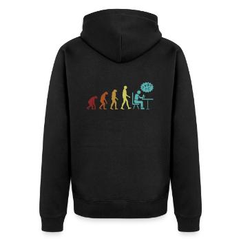 Dyslexie Evolution Dyslexie Thérapeute Apraxie - Veste à capuche bio Premium Unisexe - noir - Dos - Nico (187cm)