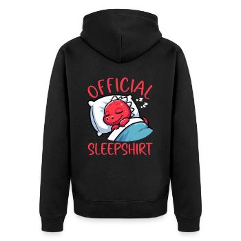 Dormeur officiel Dragon Sweet Lazy - Veste à capuche bio Premium Unisexe - noir - Dos - Nico (187cm)
