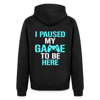 Gamer Gaming Gamer Gaming Noël - Veste à capuche bio Premium Unisexe - noir - Dos - Nico (187cm)