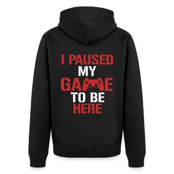 Gamer Gaming Gamer Gaming Noël - Veste à capuche bio Premium Unisexe - noir - Dos - Nico (187cm)