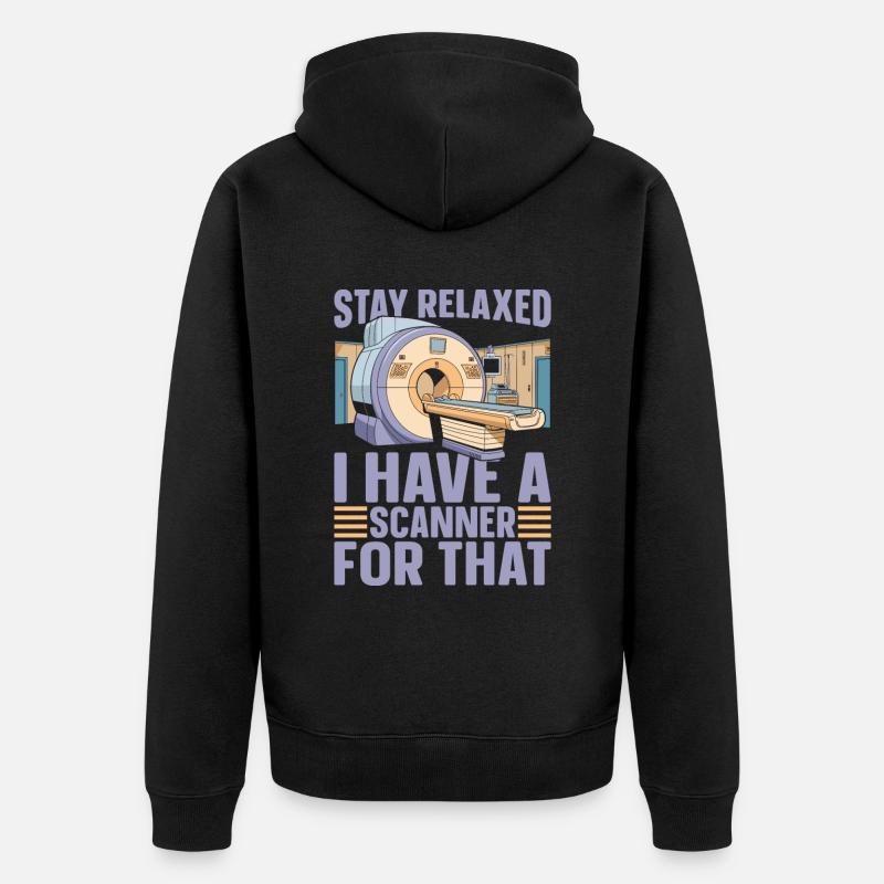 Mrt Technologe - Unisex Premium Bio Zip Hoodie - Schwarz