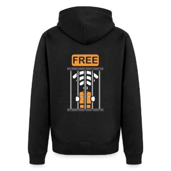 PC drôle gratuit sans fil PC cadeau ordinateur - Veste à capuche bio Premium Unisexe - noir - Dos - Nico (187cm)
