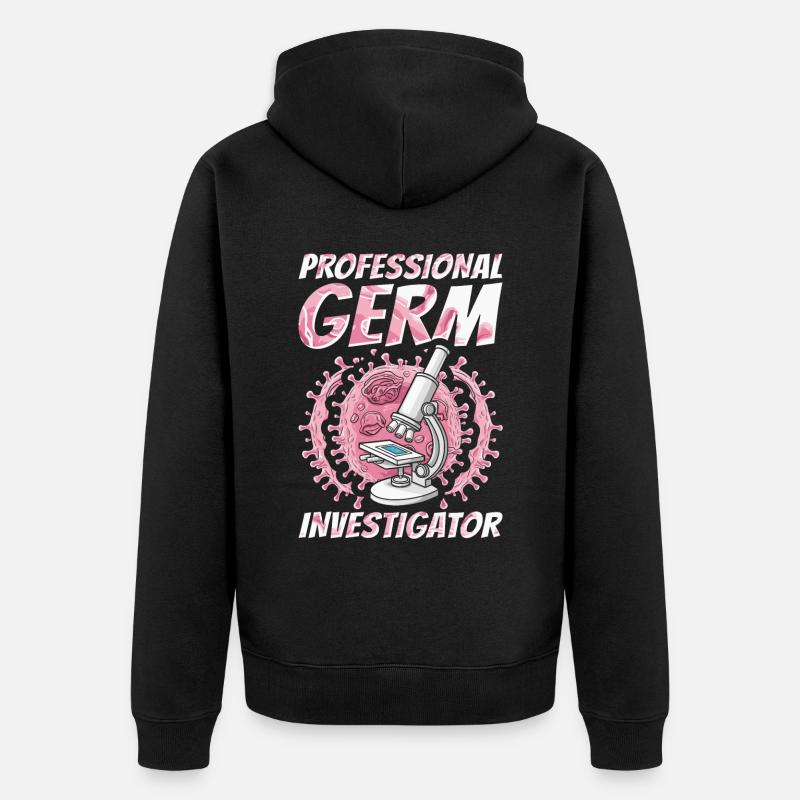 Bactériologiste - Veste à capuche bio Premium Unisexe - noir