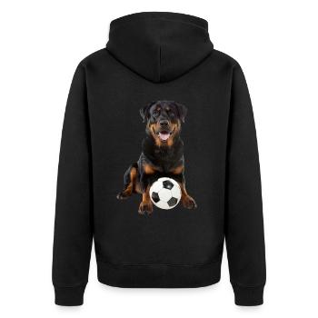 Rottweiler - Veste à capuche bio Premium Unisexe - noir - Dos - Nico (187cm)