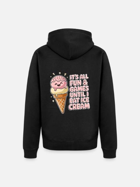 Lactose intolerance Lactose intolerant - Unisex Premium Organic Zip Hoodie - black