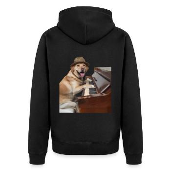 Labrador Retriever - Veste à capuche bio Premium Unisexe - noir - Dos - Nico (187cm)