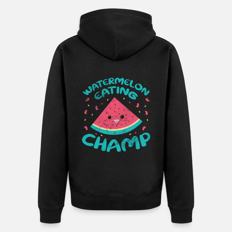 Pastèque - Veste à capuche bio Premium Unisexe - noir