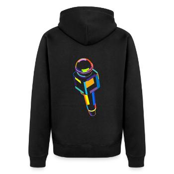 Opera House Tenor Singer Vocalist Lover Opera - Unisex Premium Organic Zip Hoodie - black - Back - Nico (187cm)