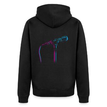 Opéra Maison Ténor Chanteur Chanteur Amoureux Opéra - Veste à capuche bio Premium Unisexe - noir - Dos - Nico (187cm)