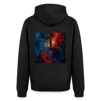 Banjo - Veste à capuche bio Premium Unisexe - noir - Dos - Nico (187cm)