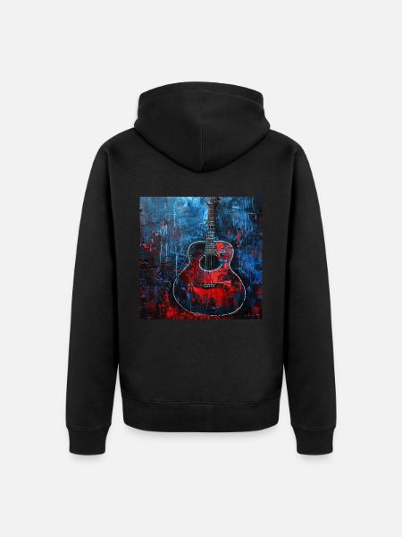Guitare - Veste à capuche bio Premium Unisexe - noir