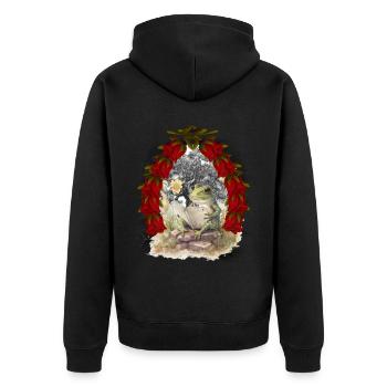grenouille grenouilles conte de fées conte de fées personnage Noël - Veste à capuche bio Premium Unisexe - noir - Dos - Nico (187cm)
