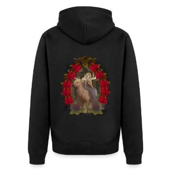Noël Noël Conte de fées Enfants Enfant - Veste à capuche bio Premium Unisexe - noir - Dos - Nico (187cm)