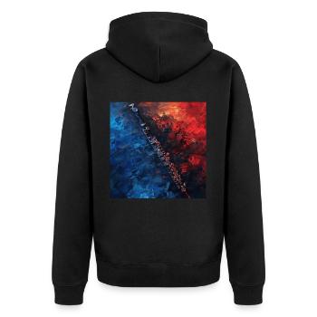 Flûte - Veste à capuche bio Premium Unisexe - noir - Dos - Nico (187cm)