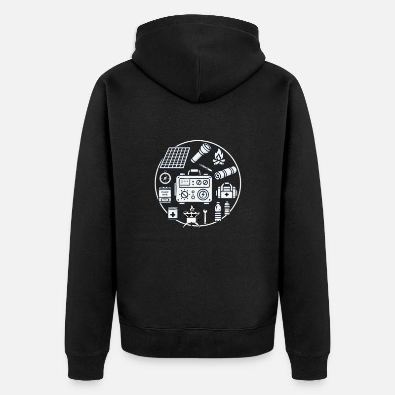 Prévention des catastrophes - Veste à capuche bio Premium Unisexe - noir