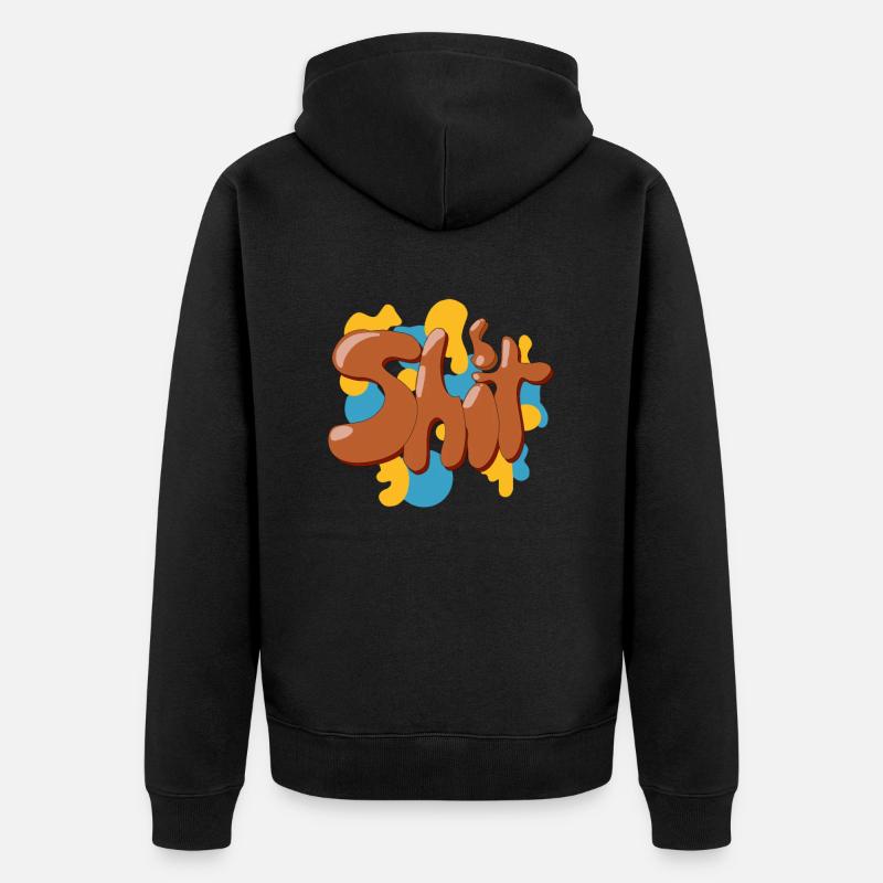 Merde - Veste à capuche bio Premium Unisexe - noir