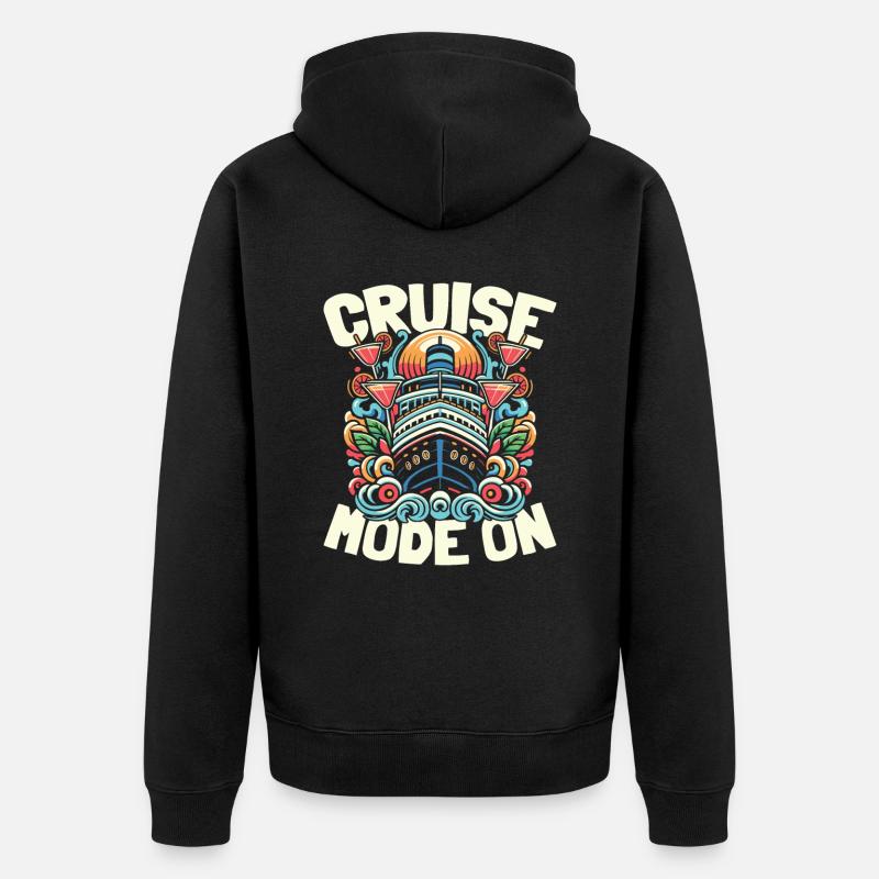 Croisière - Veste à capuche bio Premium Unisexe - noir