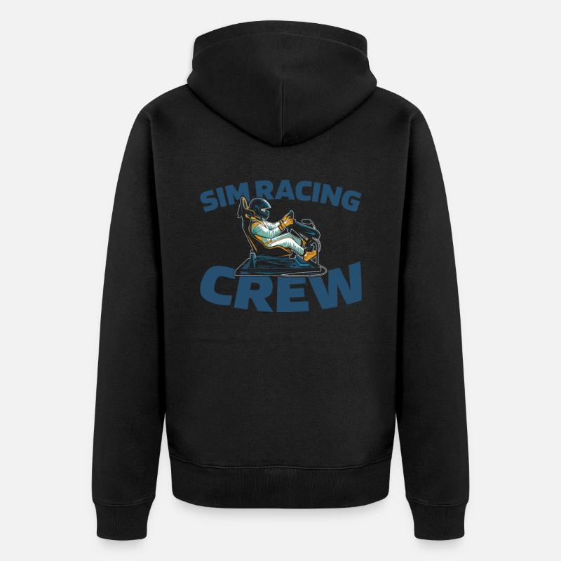 Sim Racing - Veste à capuche bio Premium Unisexe - noir