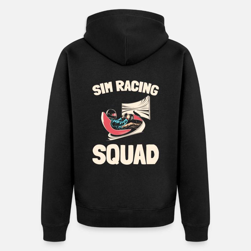 Sim Racing - Veste à capuche bio Premium Unisexe - noir