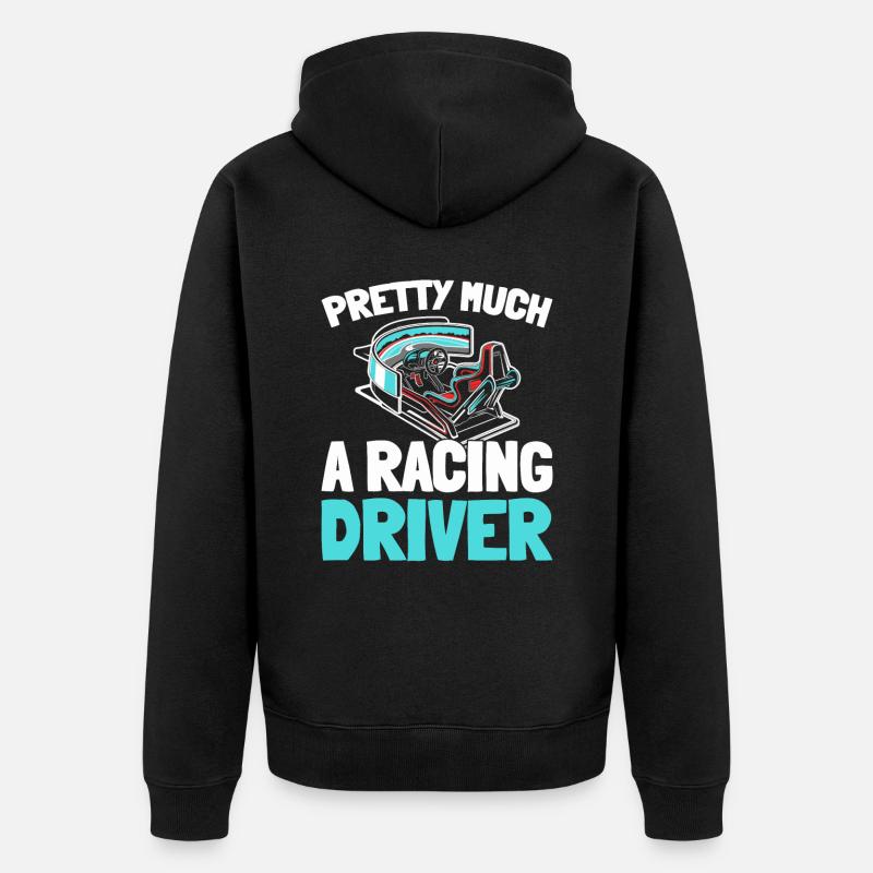 Sim Racing - Veste à capuche bio Premium Unisexe - noir