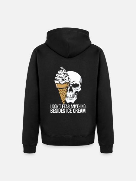 Lactose intolerance Lactose intolerant - Unisex Premium Organic Zip Hoodie - black