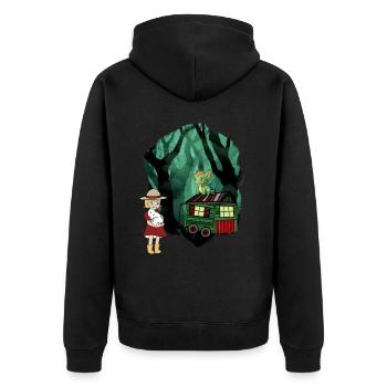 Conte de fées Conte de fées Personnage Dragon Forêt Aventure - Veste à capuche bio Premium Unisexe - noir - Dos - Nico (187cm)