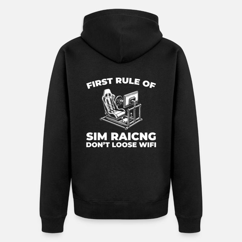 Sim Racing - Veste à capuche bio Premium Unisexe - noir