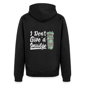 Herbes Encens Purification Spirituelle - Veste à capuche bio Premium Unisexe - noir - Dos - Nico (187cm)