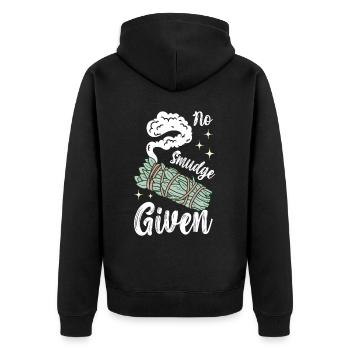 Herbes Encens Purification Spirituelle - Veste à capuche bio Premium Unisexe - noir - Dos - Nico (187cm)