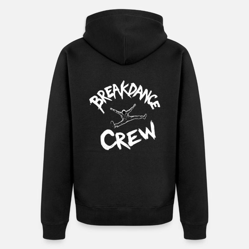 Breakdance Crew Breakdance Breakdancing Breakdance - Unisex Premium Bio Zip Hoodie - Schwarz