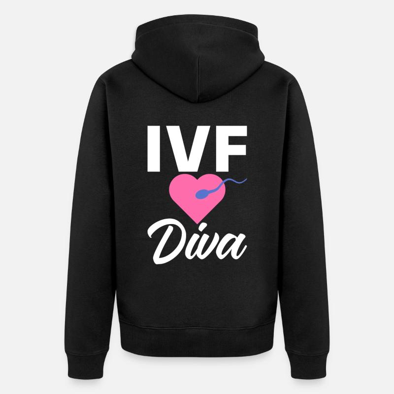 FIV fécondation vitro - Veste à capuche bio Premium Unisexe - noir