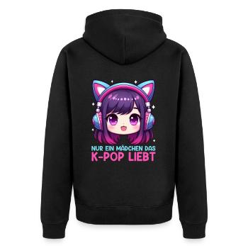K-Pop Coréen Kpop Culture Kpop Corée du Sud Danse - Veste à capuche bio Premium Unisexe - noir - Dos - Nico (187cm)