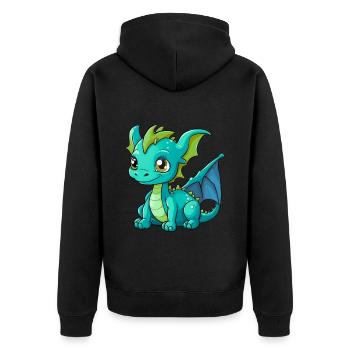 Dragon Dragon Enfant Enfants Bébé Dinos - Veste à capuche bio Premium Unisexe - noir - Dos - Nico (187cm)