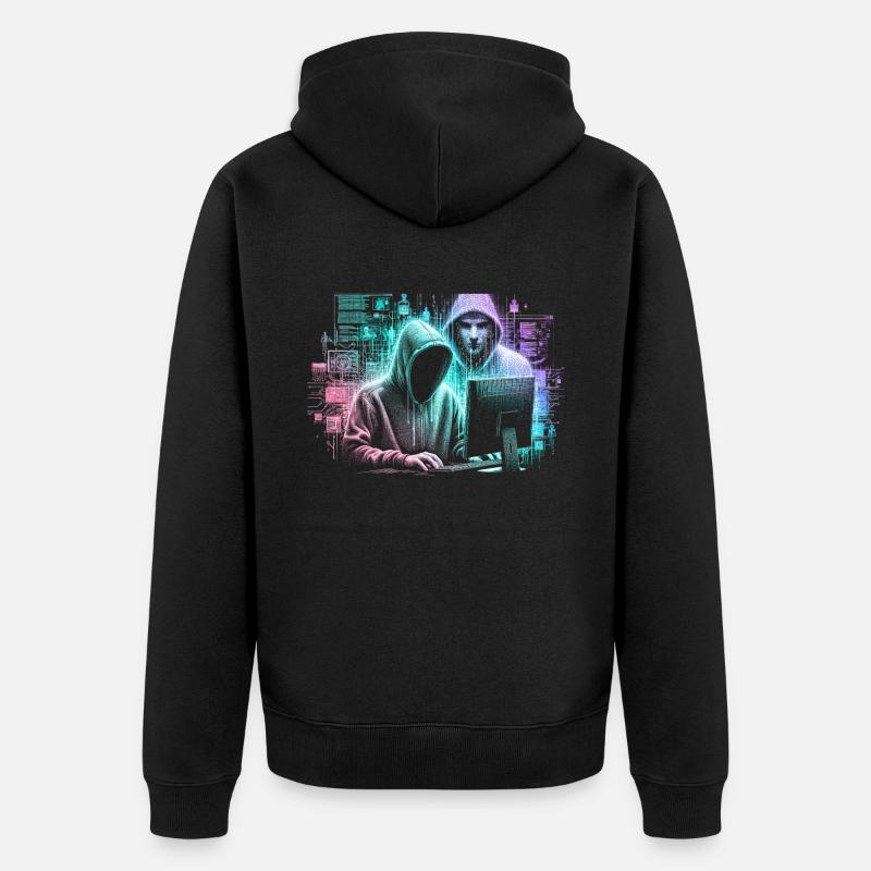 Programmeur Programmation Informatique - Veste à capuche bio Premium Unisexe - noir