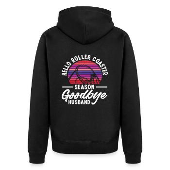 Bonjour Saison de montagnes russes au revoir Mari - Veste à capuche bio Premium Unisexe - noir - Dos - Nico (187cm)
