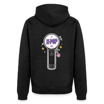 K-Pop Musique pop coréenne Corée du Sud Kpop Lightstick - Veste à capuche bio Premium Unisexe - noir - Dos - Nico (187cm)