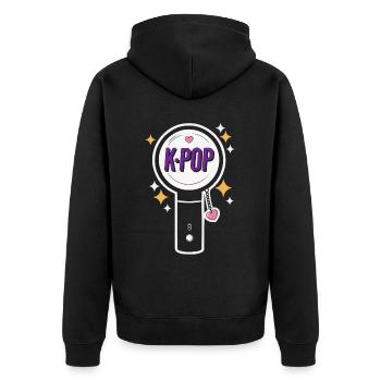 K-Pop Musique pop coréenne Corée du Sud Kpop Lightstick - Veste à capuche bio Premium Unisexe - noir - Dos - Nico (187cm)