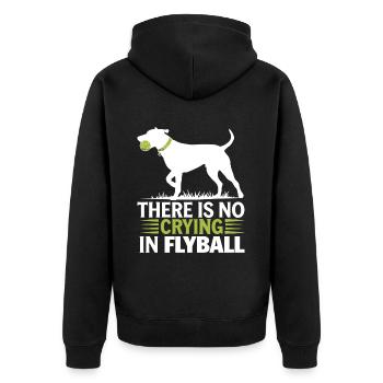 Flyball Sports canins - Veste à capuche bio Premium Unisexe - noir - Dos - Nico (187cm)