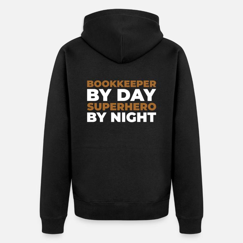 Comptable - Veste à capuche bio Premium Unisexe - noir