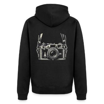Photographer Photography Photographer Camera - Unisex Premium Organic Zip Hoodie - black - Back - Nico (187cm)