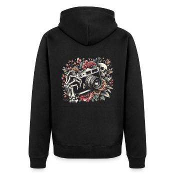 Photographer Photography Photographers Cottagecore - Unisex Premium Organic Zip Hoodie - black - Back - Nico (187cm)